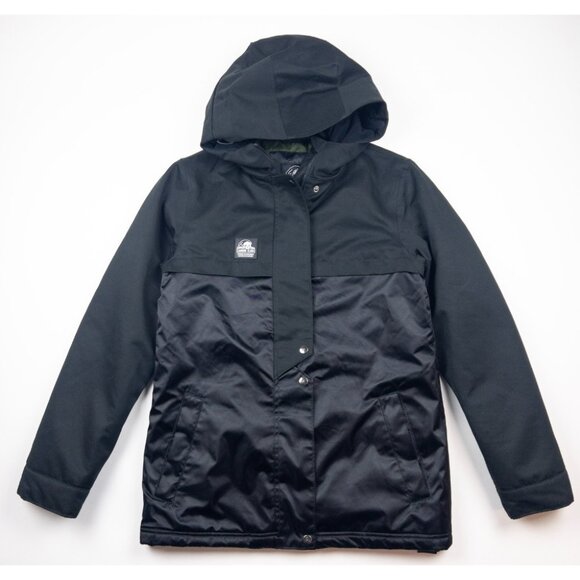 Lurking Class Snowboard Skull Jacket Men's Small Black Green Full Zip Hooded Ski - Picture 3 of 16